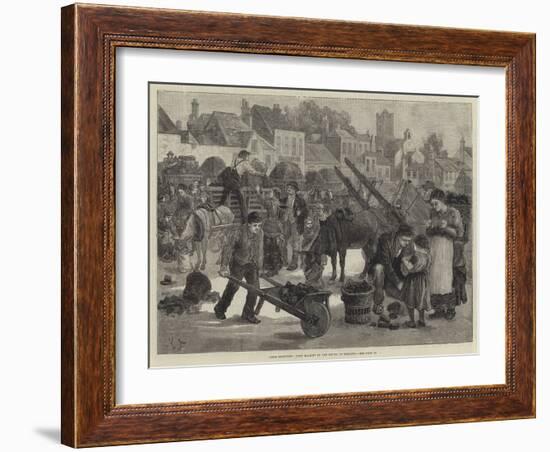 Irish Sketches, Turf Market in the South of Ireland-null-Framed Giclee Print