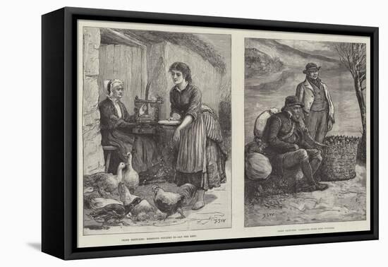 Irish Sketches-Francis S. Walker-Framed Premier Image Canvas