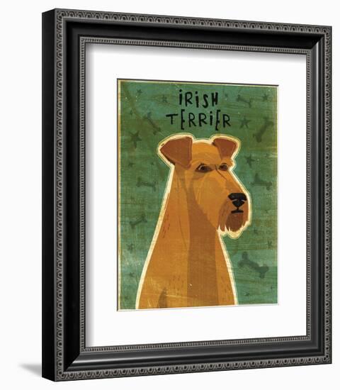 Irish Terrier-John W^ Golden-Framed Art Print