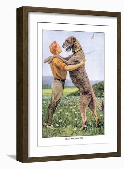 Irish Wolfhound-Louis Agassiz Fuertes-Framed Art Print