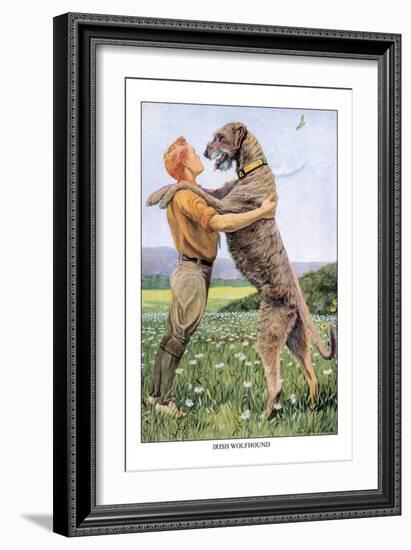 Irish Wolfhound-Louis Agassiz Fuertes-Framed Art Print