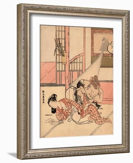 Iro Gonomi No Nuke Daikoku-Suzuki Harunobu-Framed Giclee Print