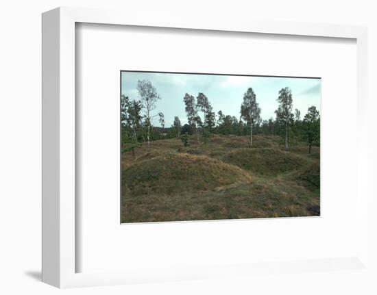 Iron Age burial mounds in Sweden. Artist: Unknown-Unknown-Framed Photographic Print