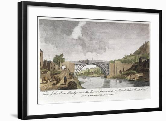 Iron Bridge across the Severn at Ironbridge, Coalbrookdale, England, Built 1779-null-Framed Giclee Print