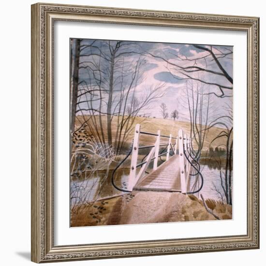 Iron Bridge at Ewenbridge, 1942-Eric Ravilious-Framed Giclee Print