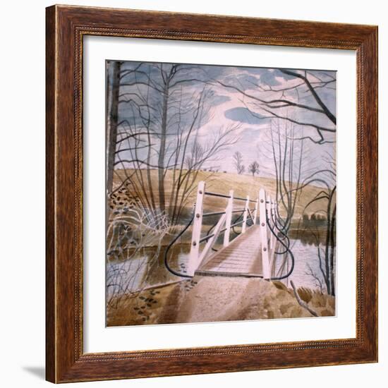 Iron Bridge at Ewenbridge, 1942-Eric Ravilious-Framed Giclee Print