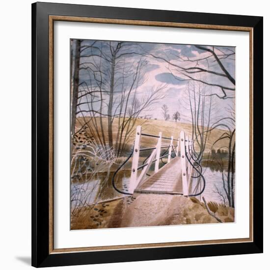 Iron Bridge at Ewenbridge, 1942-Eric Ravilious-Framed Giclee Print