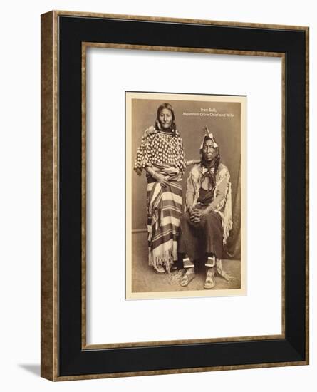 Iron Bull, Mountain Crow Chief, and Wife-null-Framed Photo