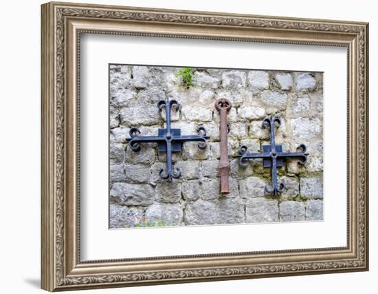 Iron Detail II - Kotor, Montenegro-Laura DeNardo-Framed Photographic Print