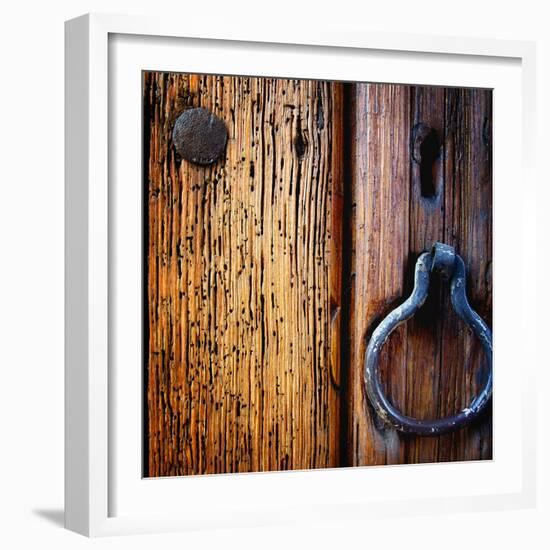 Iron Door Handle, Sedona-Jody Miller-Framed Photographic Print