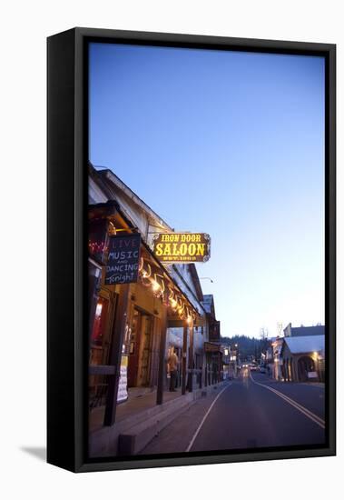 Iron Door Saloon In Groveland, CA-Justin Bailie-Framed Premier Image Canvas