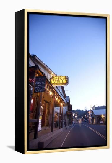 Iron Door Saloon In Groveland, CA-Justin Bailie-Framed Premier Image Canvas