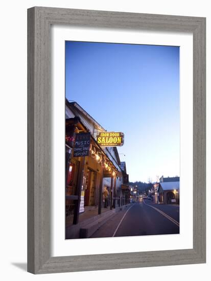 Iron Door Saloon In Groveland, CA-Justin Bailie-Framed Photographic Print