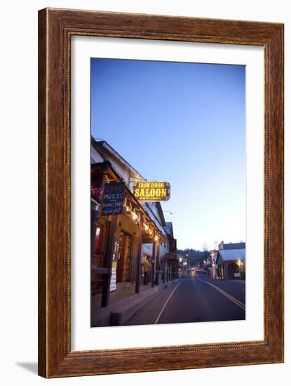 Iron Door Saloon In Groveland, CA-Justin Bailie-Framed Photographic Print