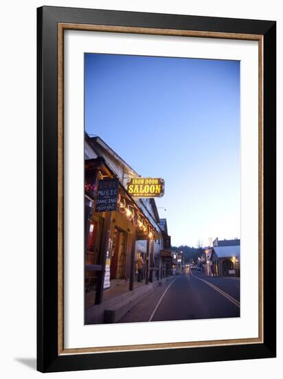 Iron Door Saloon In Groveland, CA-Justin Bailie-Framed Photographic Print