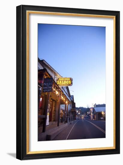 Iron Door Saloon In Groveland, CA-Justin Bailie-Framed Photographic Print