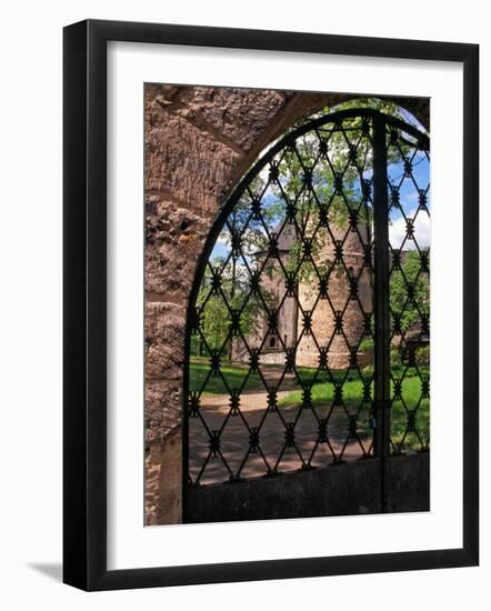 Iron Gate to Cesis Castle, Latvia-Janis Miglavs-Framed Photographic Print