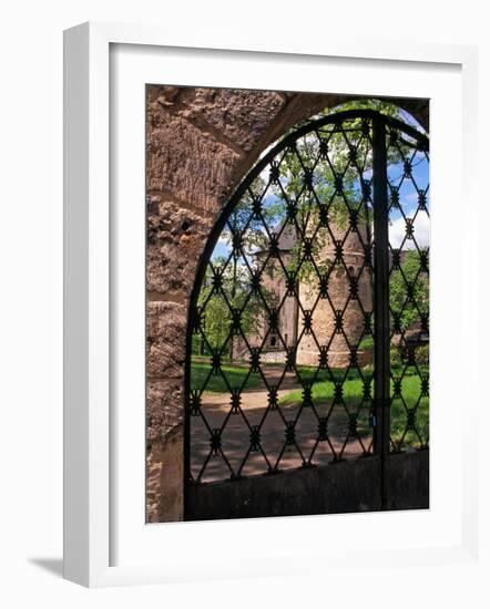 Iron Gate to Cesis Castle, Latvia-Janis Miglavs-Framed Photographic Print