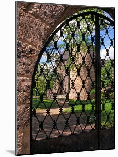 Iron Gate to Cesis Castle, Latvia-Janis Miglavs-Mounted Photographic Print