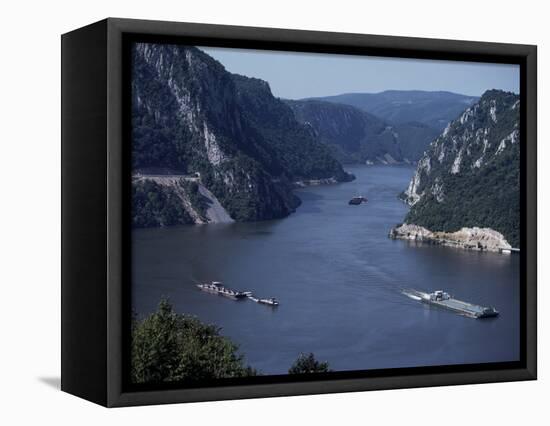 Iron Gates Area of the River Danube (Dunav), Serbia-Adam Woolfitt-Framed Premier Image Canvas