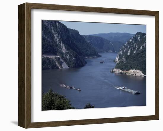 Iron Gates Area of the River Danube (Dunav), Serbia-Adam Woolfitt-Framed Photographic Print