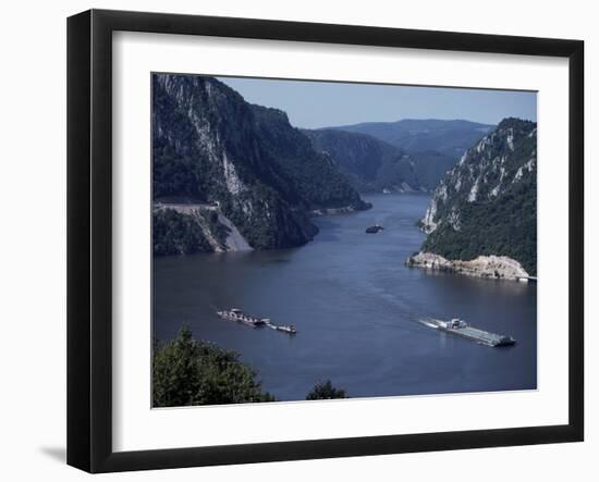 Iron Gates Area of the River Danube (Dunav), Serbia-Adam Woolfitt-Framed Photographic Print