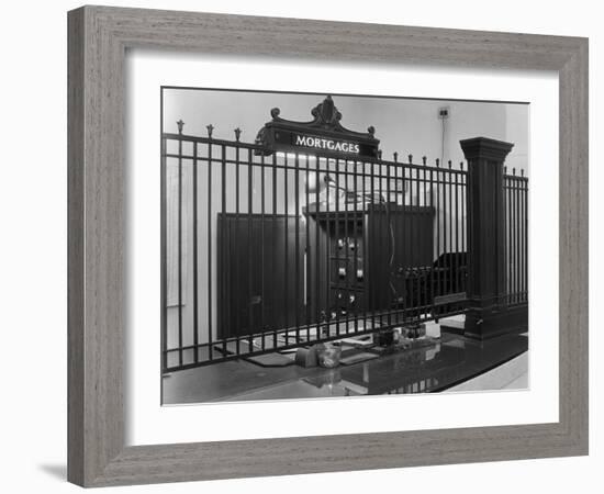 Iron-Grilled Mortgage Window-Philip Gendreau-Framed Photographic Print