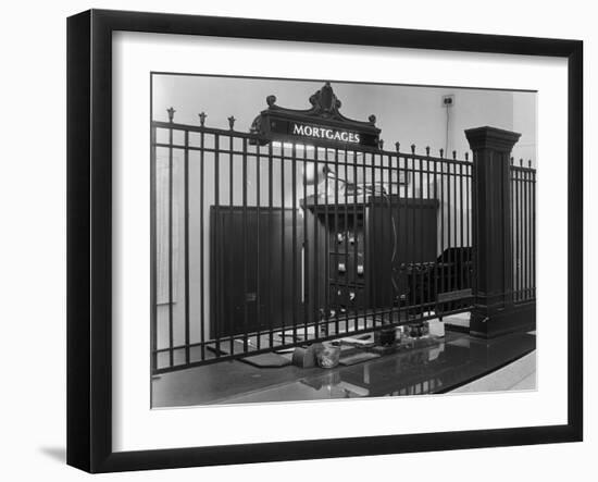 Iron-Grilled Mortgage Window-Philip Gendreau-Framed Photographic Print