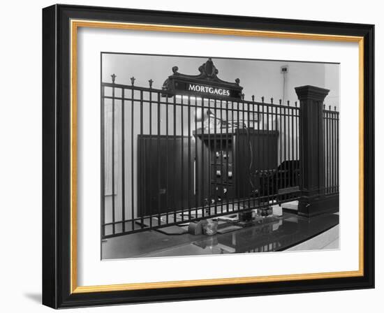 Iron-Grilled Mortgage Window-Philip Gendreau-Framed Photographic Print