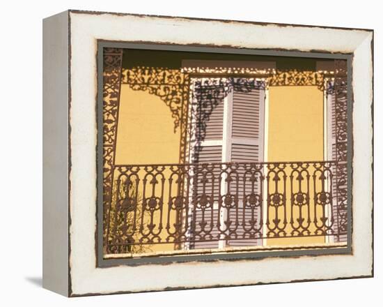 Iron Lace Balcony, New Orleans, Louisiana, USA-Ken Gillham-Framed Premier Image Canvas
