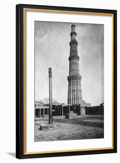 Iron Pillar in Qutab Minar Complex-null-Framed Photographic Print