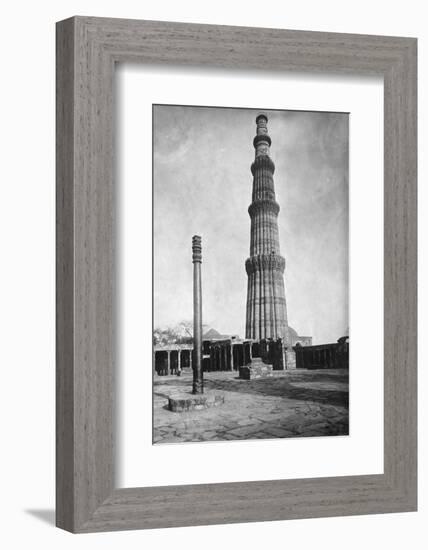 Iron Pillar in Qutab Minar Complex-null-Framed Photographic Print