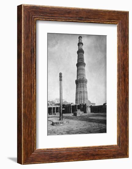 Iron Pillar in Qutab Minar Complex-null-Framed Photographic Print