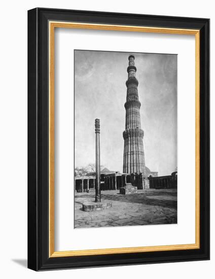 Iron Pillar in Qutab Minar Complex-null-Framed Photographic Print