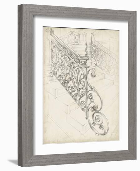 Iron Railing Design I-Ethan Harper-Framed Art Print