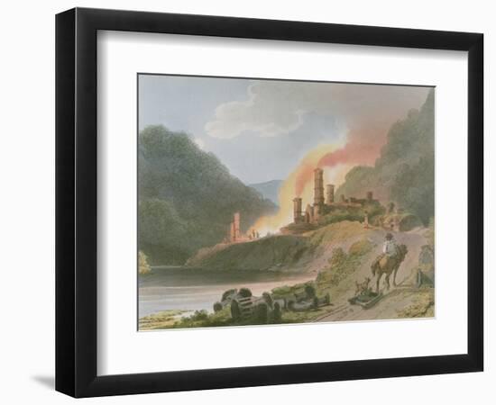 Iron Works, Coalbrook Dale, from 'Romantic and Picturesque Scenery of England and Wales', 1805-Philippe De Loutherbourg-Framed Giclee Print