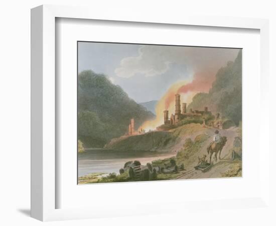 Iron Works, Coalbrook Dale, from 'Romantic and Picturesque Scenery of England and Wales', 1805-Philippe De Loutherbourg-Framed Giclee Print