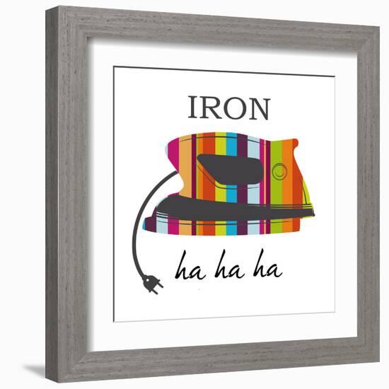 Iron-Taylor Greene-Framed Art Print