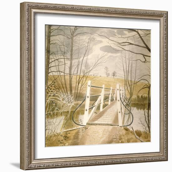 Ironbridge at Ewenbridge-Eric Ravilious-Framed Giclee Print