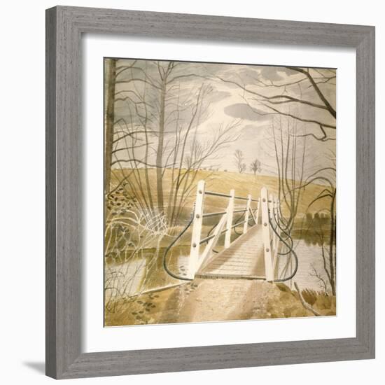 Ironbridge at Ewenbridge-Eric Ravilious-Framed Giclee Print