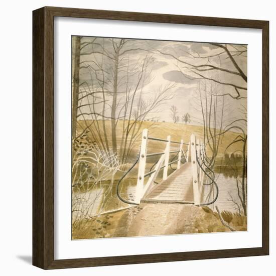 Ironbridge at Ewenbridge-Eric Ravilious-Framed Giclee Print