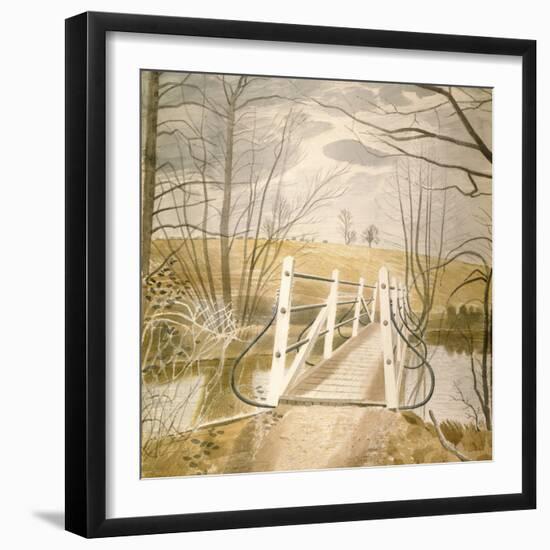 Ironbridge at Ewenbridge-Eric Ravilious-Framed Giclee Print