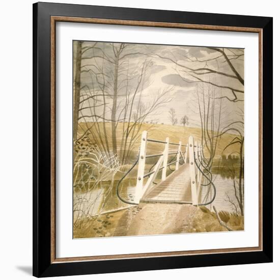 Ironbridge at Ewenbridge-Eric Ravilious-Framed Giclee Print