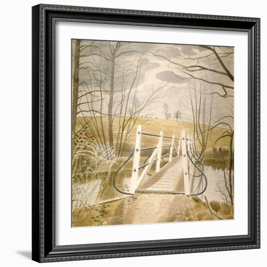 Ironbridge at Ewenbridge-Eric Ravilious-Framed Giclee Print