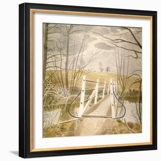 Ironbridge at Ewenbridge-Eric Ravilious-Framed Giclee Print