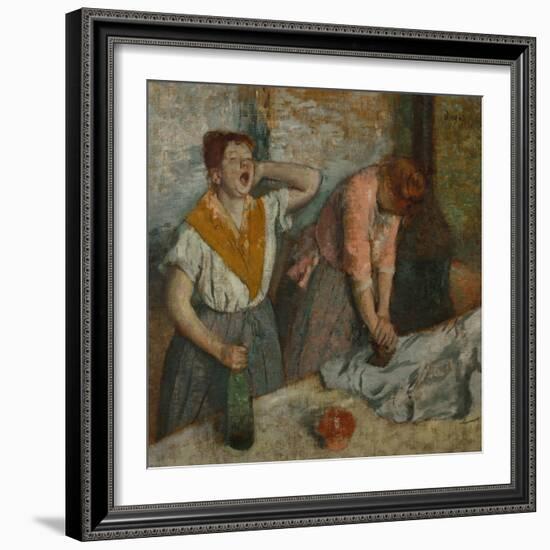 Ironing Women, circa 1884-1886-Edgar Degas-Framed Giclee Print