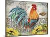 Ironwork Rooster B-Jean Plout-Mounted Giclee Print