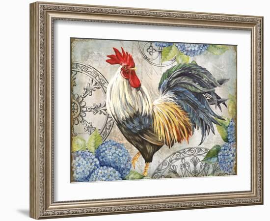 Ironwork Rooster D-Jean Plout-Framed Giclee Print