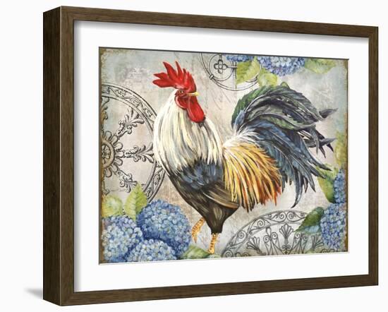 Ironwork Rooster D-Jean Plout-Framed Giclee Print