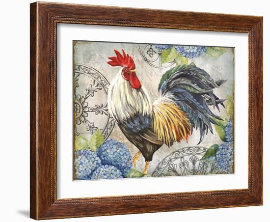 Ironwork Rooster D-Jean Plout-Framed Giclee Print